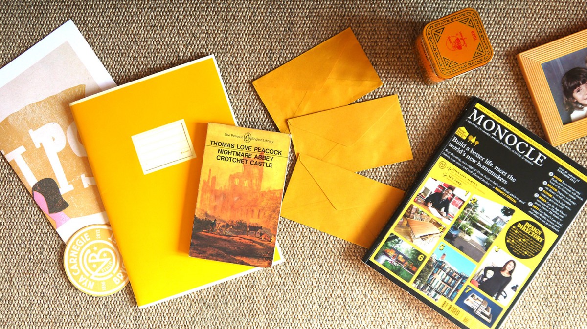 Mustard inspiration: Semikolon notebook, Monocle magazine