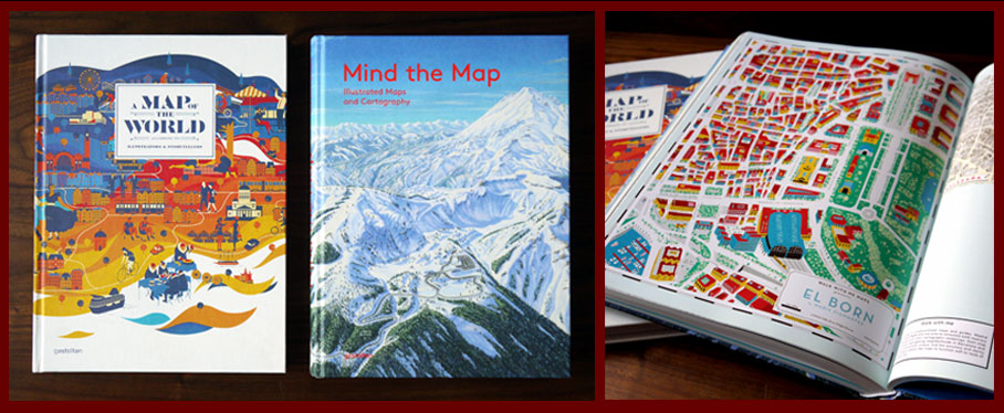 Books by Gestaltenpublishing house for map lovers