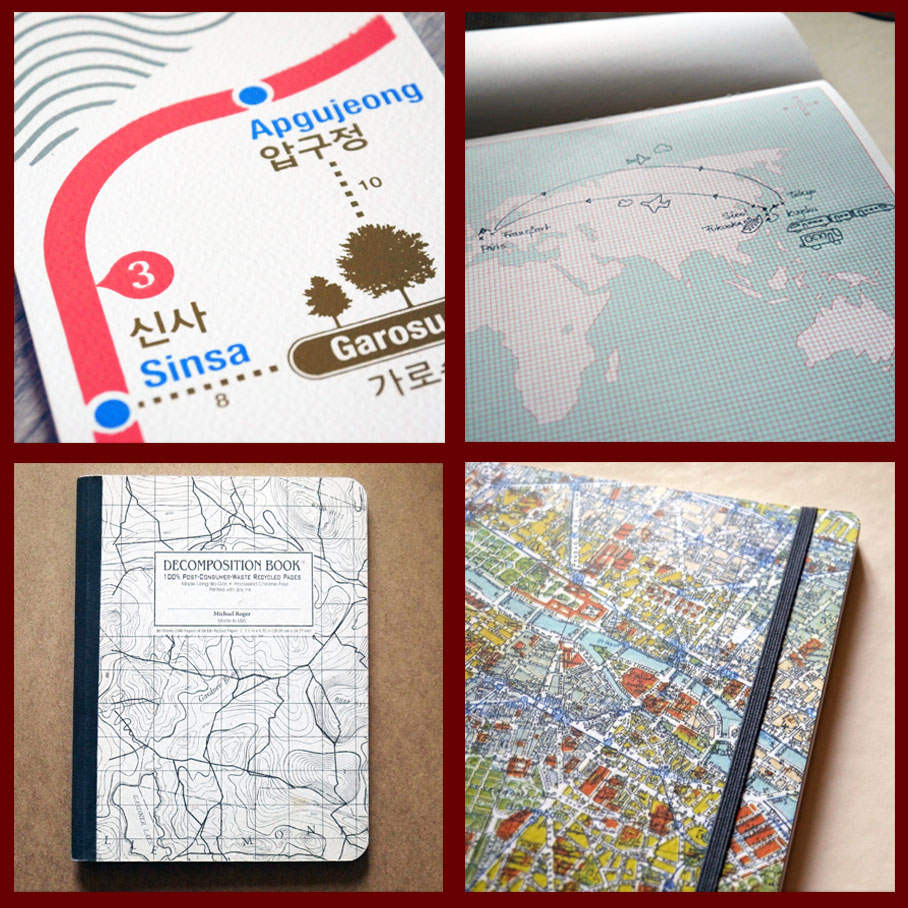 Stationery for map lovers