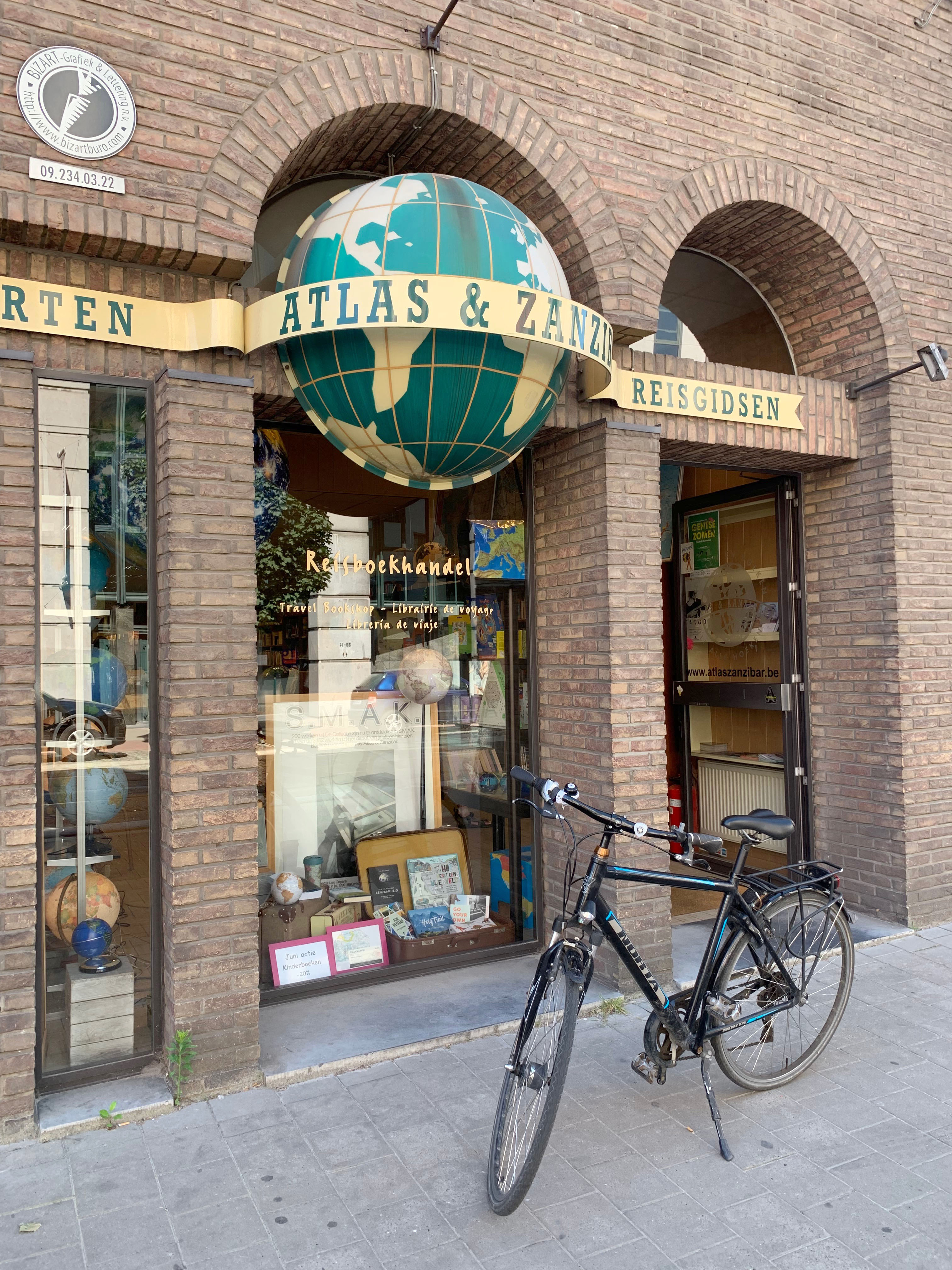 Atlas and Zanzibar bookstore in Ghent